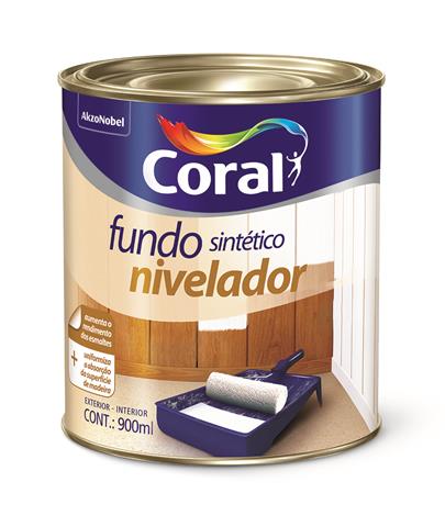 Fundo Sintético Nivelador para Madeira Branco 0,9L Coral