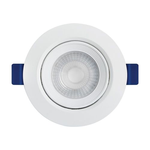 Spot de Led de Embutir Redondo Branco Eco 3W 240 Lúmens Luz Amarela