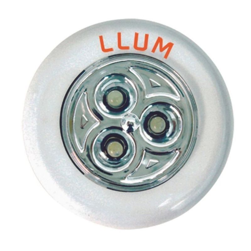 Luminaria-de-LED-Button-Branca-03W-Alimentacao-3-Pilhas-AAA