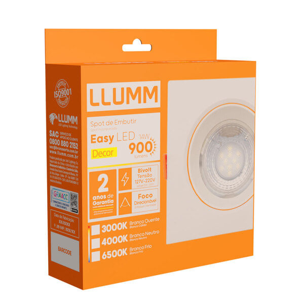 Spot-Led-Easy-Decor-Embutir-Quadrado-Branco-14W-960-Lumens-Luz-Neutra