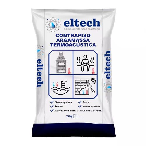 Argamassa Termoacústica Contrapiso 15Kg Eltech