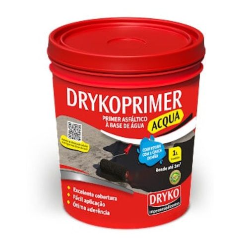 Primer Asfáltico para Mantas Base Água Drykoprimer 1L Dryko