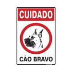 Placa-Cuidado-Cao-Bravo-20x30cm-em-Poliestireno