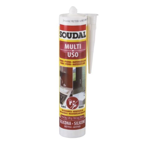 Silicone Acético Multiuso Branco 270g Soudal