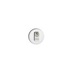 Fechadura-Externa-Roseta-Redonda-Trinco-Rolete-465-55mm-Inox-Polido