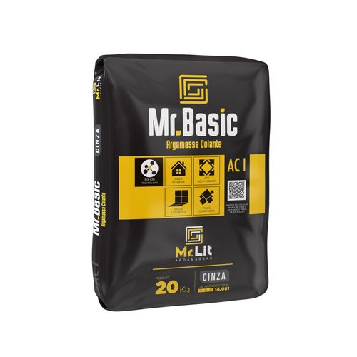 Argamassa Interna ACI Basic Cinza 20kg Mr. Lit