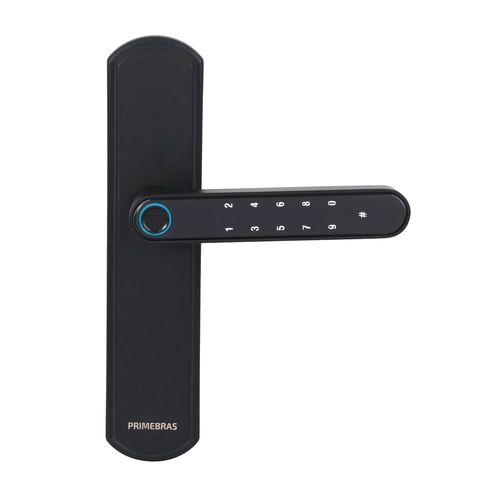 Fechadura Digital de Embutir com Biometria e Bluetooth Lisboa Preto