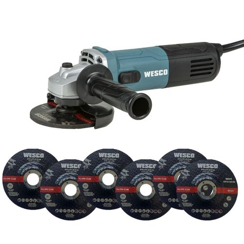 Esmerilhadeira Angular 4.1/2" (115mm) 850W WS4700 6 Discos 220V Wesco