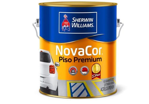 Tinta Premium Acrílica Fosco Novacor Piso Branco 3,6L