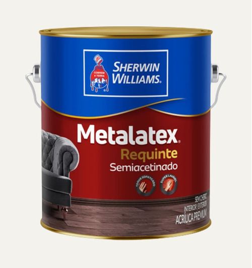 Tinta Premium Acrílica Semiacetinado Metalatex Requinte Branco 3,6L