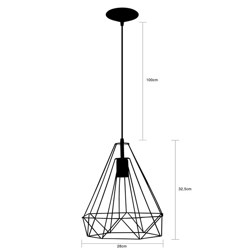 Pendente-Aramado-Egito-em-Metal-Preto-para-1-Lampada-E27