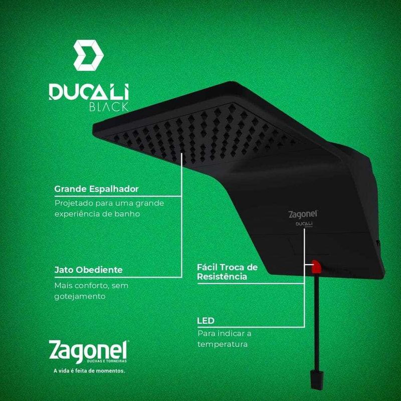 Ducha-Ducali-Eletronica-Preta-220V-7500W-Zagonel