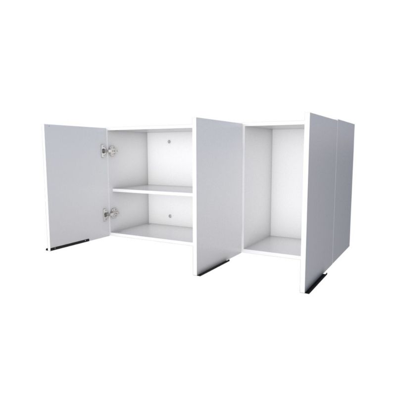 Armario-Aereo-para-Cozinha-Cisne-116x365x57cm-MDP-MDF-Branco