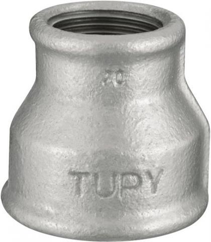 Luva de Redução Galvanizada BSP 2.1/2 x 2" Tupy