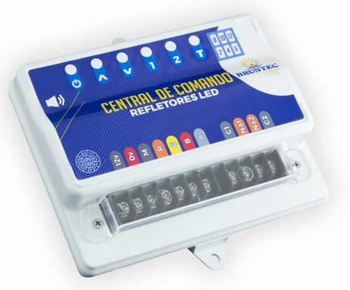 Caixa de Comando Led com timer Piscina Brustec