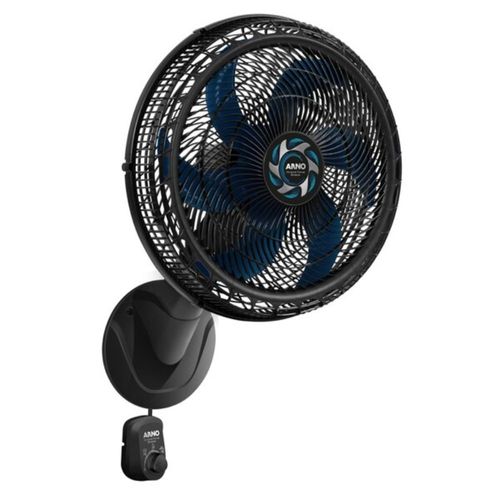 Ventilador de Parede XT Force Breeze Preto com 6 Pás 50cm 126W 127V