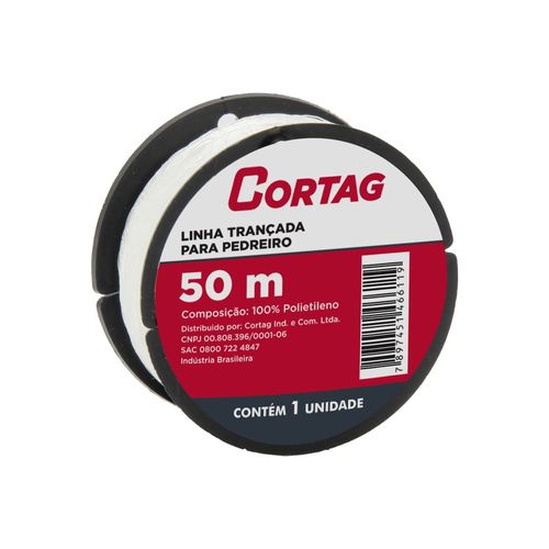 Linha Pedreiro 50M Trançada Nylon Cortag