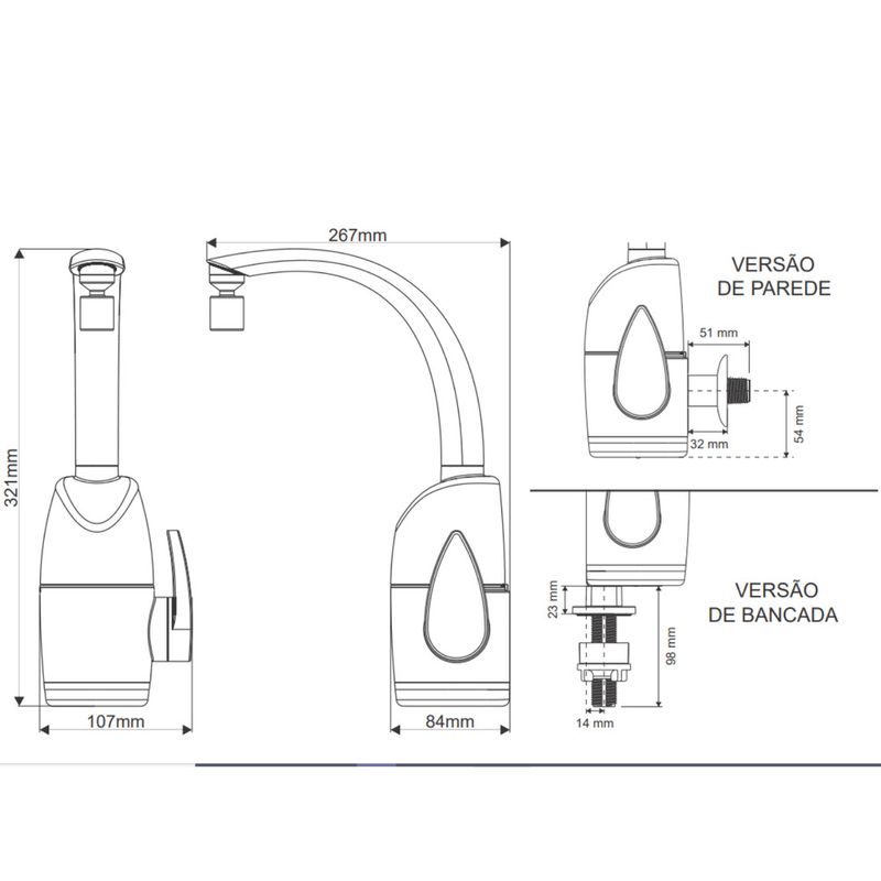 Torneira-Eletrica-PRIMA-TOUCH-Parede-Mesa-Preta-127V-5500W-Zagonel