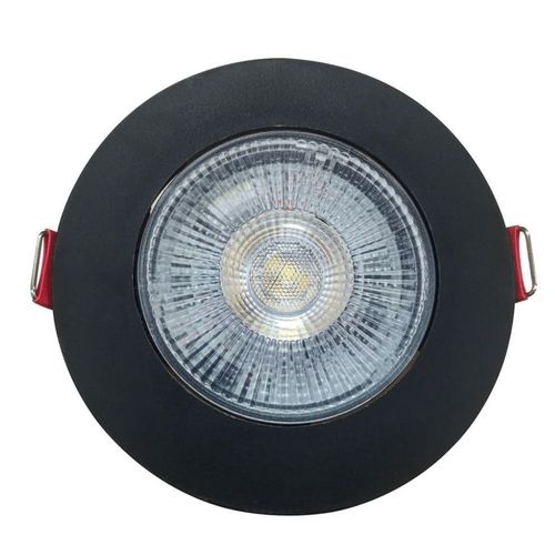 Spot de LED Supimpa Embutir Redondo Preto 5W 450 Lúmens Luz Branca