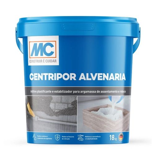 Aditivo Plastificante Argamassa Centripor Alvenaria 18Kg Mc Bauchemie