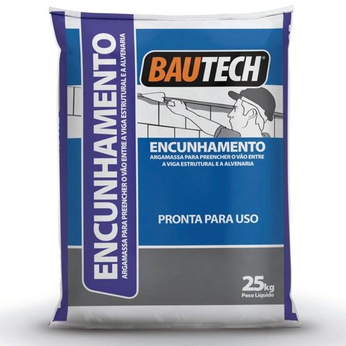 Argamassa para Encunhamento Estrutural e Alvenaria 25Kg Bautech