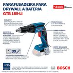 Parafusadeira-Drywall-1-4--18V-sem-Bateria-GTB-185Li-Bosch