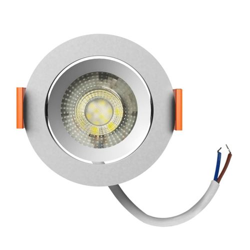 Spot Led Easy Decor Embutir Redondo Branco 3W 240 Lúmens Luz Amarela