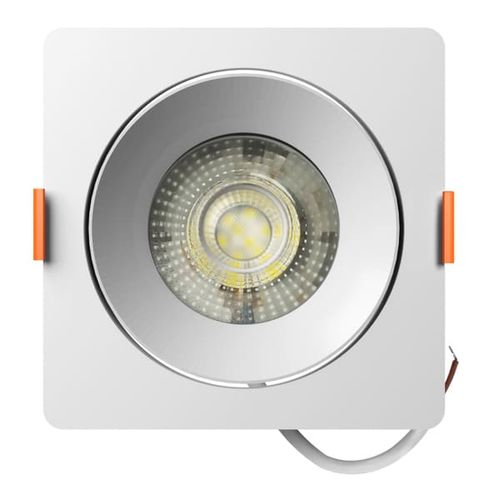 Spot Led Easy Decor Embutir Quadrado Branco 12W 960 Lúmens Luz Branca