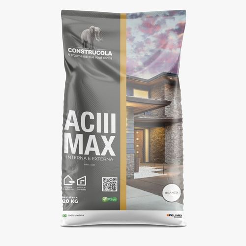 Argamassa Interna/Externa ACIII Max Branca 20kg Construcola