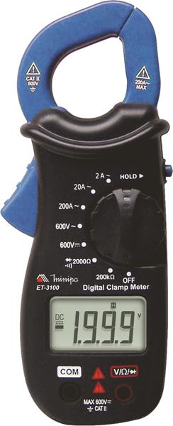 Alicate-Amperimetro-Cat-ll-600V-Et3100