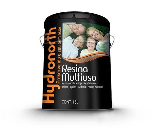 Resina Multiuso Base Solvente Brilhante Incolor 18L Hydronorth