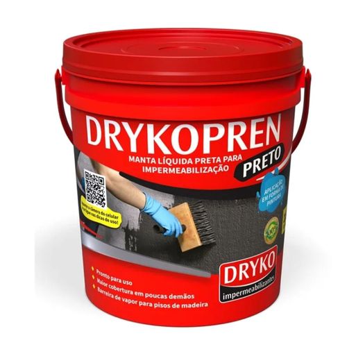 Membrana Asfáltica Líquida Drykopren Preto 18L Dryko