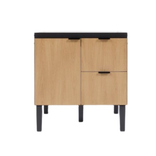 Gabinete para Cozinha Max 80x80x51cm MDP/MDF Preto/Jequitiba