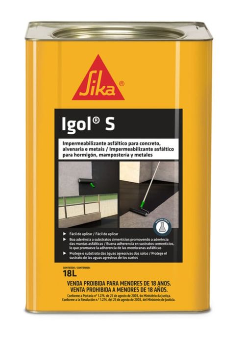 Pintura Asfáltica Igol S 18L Sika