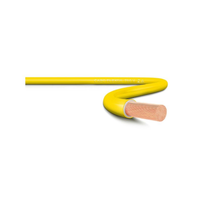 Cabo-Flexivel-4mm²-750V-Amarelo-Sil-100-Metros