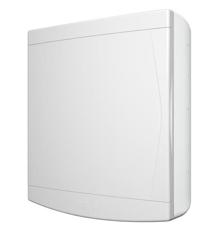 Quadro PVC Disjuntor Sobrepor sem Barramento para 18/24 Disj Branco