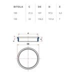 Porta-Grelha-Redondo-para-Grelha-Redonda-PVC-Cinza-DN150-Tigre