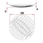 Grelha-Redonda-PVC-Cromada-DN150-Tigre