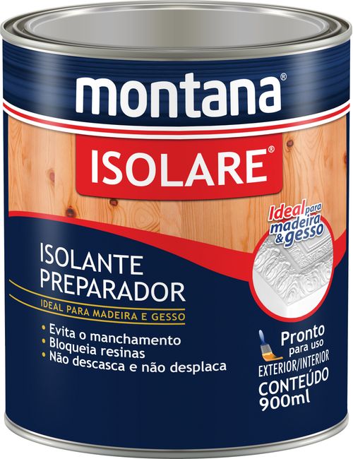 Verniz Premium Sintético Acetinado Isolare Incolor 0,9L Montana