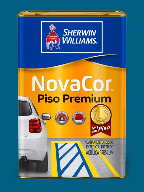 Tinta Premium Acrílica Fosco Novacor Piso Azul 18L