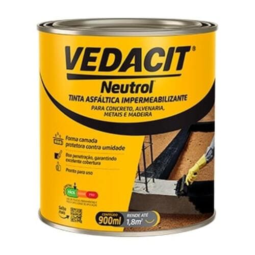 Pintura Asfáltica Impermeabilizante Neutrol 900ml Vedacit