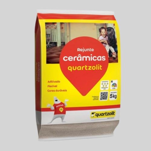 Rejunte Cerâmica Cinza Platina 5kg Quartzolit