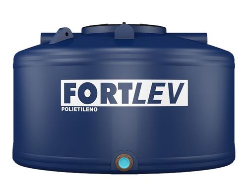 Caixa d'Água Polietileno Fortplus com Tampa Rosca Azul 2500L Fortlev