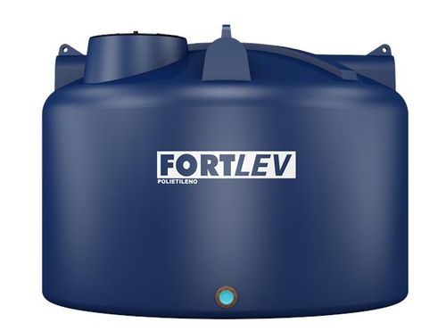 Caixa d'Água Polietileno Fortplus com Tampa Rosca Azul 10000L Fortlev