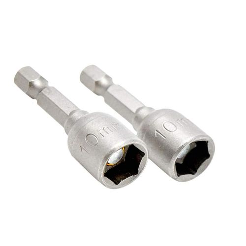 Soquete Canhão Magnético 10x45mm Encaixe 1/4" 2 Peças 115719 MTX