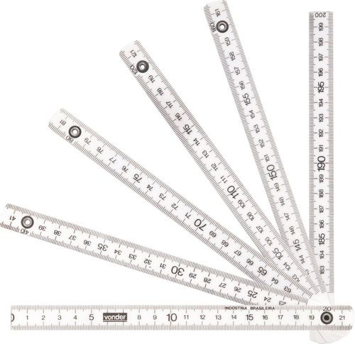 Escala Métrica em Poliestireno 2m Vonder