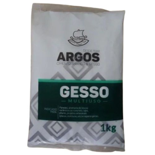 Gesso em Pó Multiuso Branco 1Kg Argos