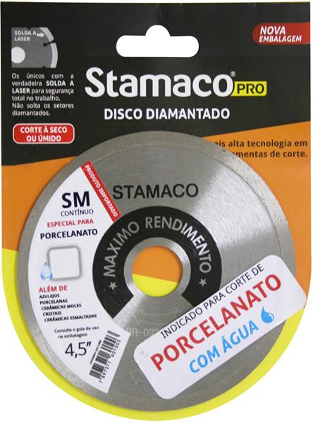 Disco Diamantado Contínuo 4.3/8" 110x20mm p/ Porcelanato 1003 Stamaco