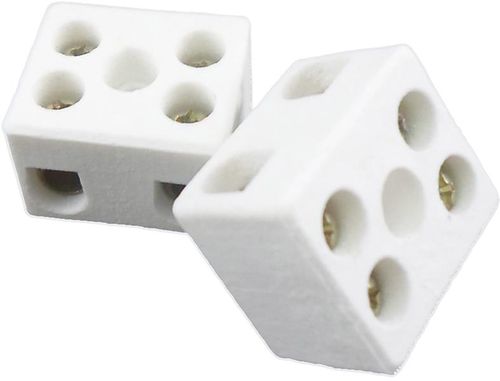 Conector Porcelana 10mm² Médio 2 Pólos Interneed