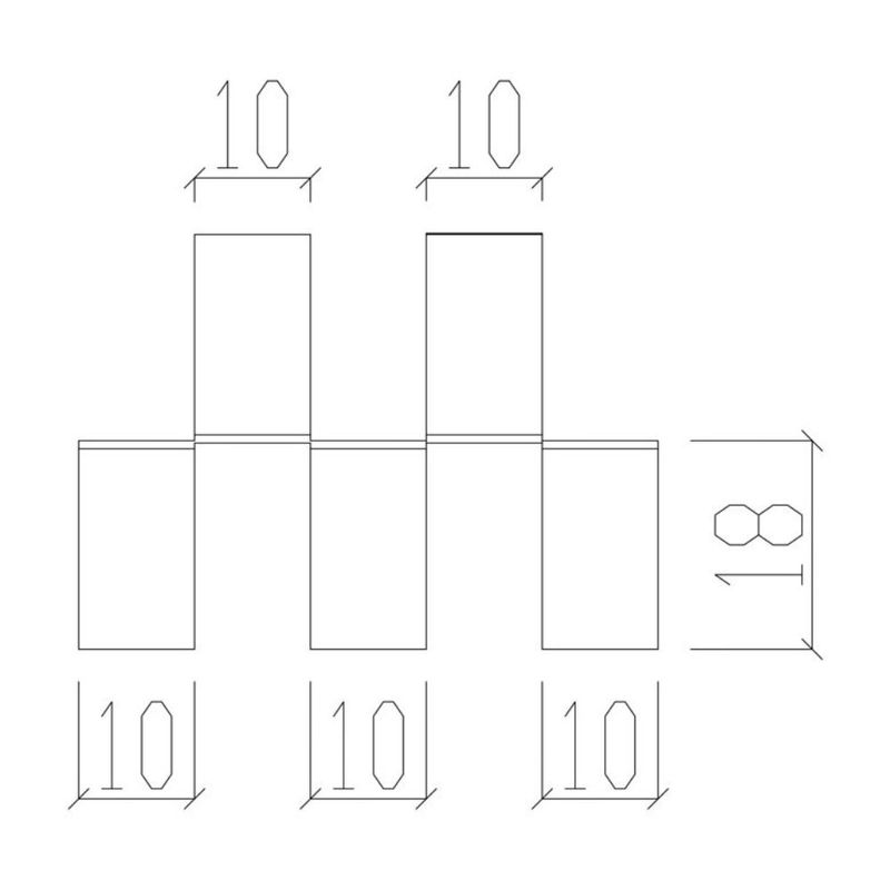 Juncao-H-Aco-Galvanizado-065mm-Multiperfil